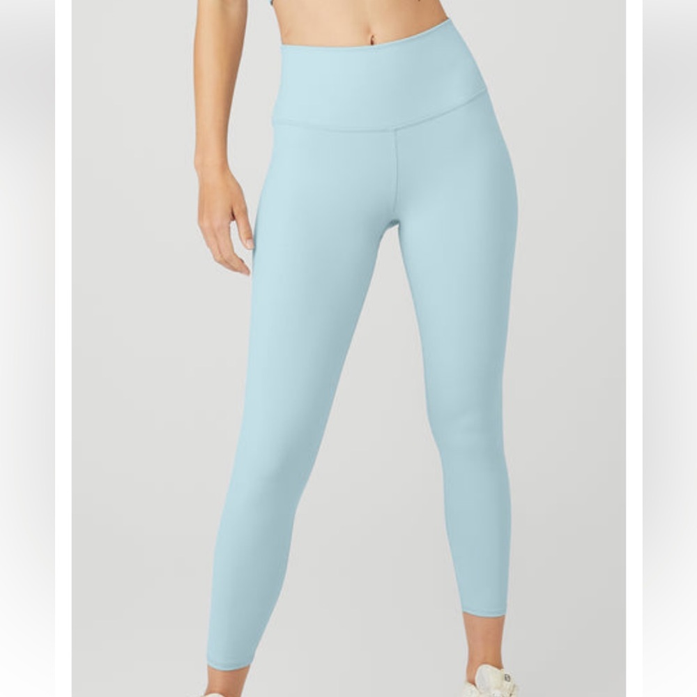 ALO Yoga High-Waist Light Blue Leggings